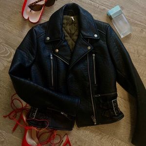 Free people vegan leather jacket